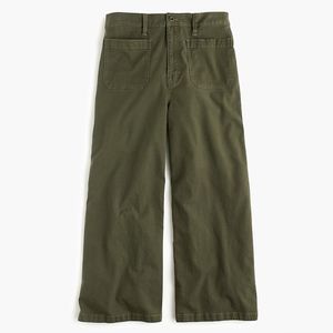 J.Crew Point Sur washed wide-leg crop pant